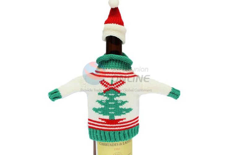 Cartoon Design Wool Knitted Red Wine Bottle Cover