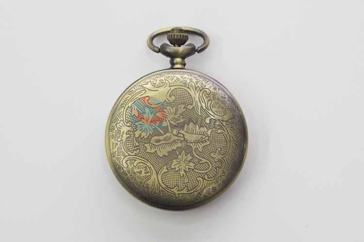 Rabbit Quartz Movement Skeleton Pocket Watch