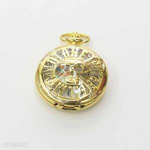 Quartz Movement Skeleton Pocket Watch