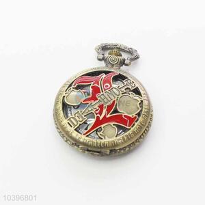 Apple Quartz Movement Skeleton Pocket Watch