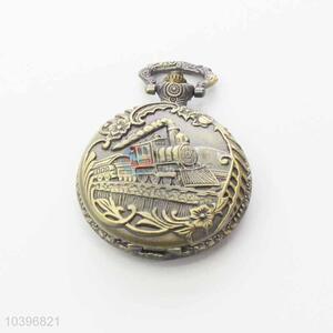 Quartz Movement Skeleton Pocket Watch