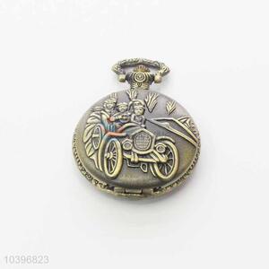 Quartz Movement Skeleton Pocket Watch