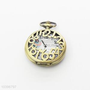 Quartz Movement Skeleton Pocket Watch