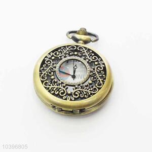 Quartz Movement Skeleton Pocket Watch