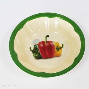 Cute sweet pepper pattern melamine bowl