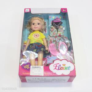 Hot sale fashion design Elaine plastic doll