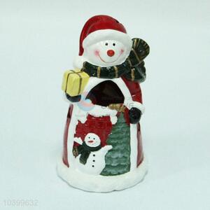 Wholesale snowman ceramic craft christmas decoration for gift