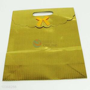 New arrival custom design gold paper gift bag, 38*28*12CM