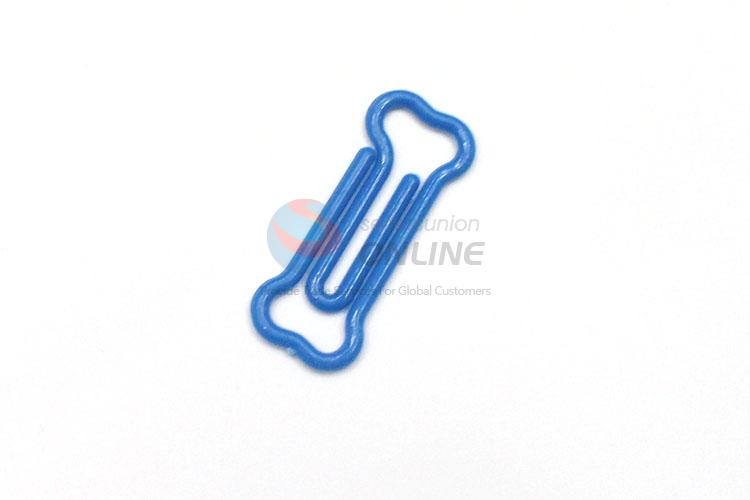 Cheap plastic colorful bone shape paper clip