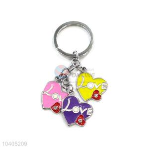 Best Selling Colorful Heart Shape Key Ring Best Keychain