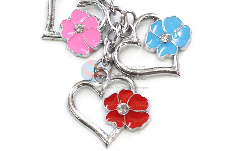 Popular Heart Shape Key Ring Colorful Keychain