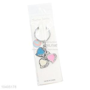 Custom Colorful Heart Shape Zinc Alloy Key Chain