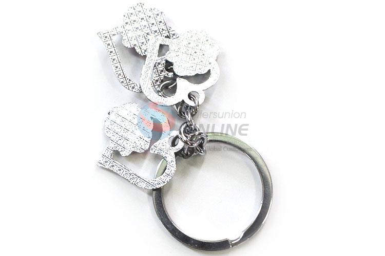 Popular Heart Shape Key Ring Colorful Keychain