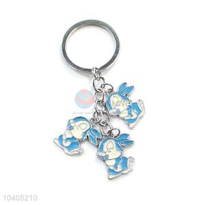 Hot Sale Cute Rabbit Shape Zinc Alloy Keychain