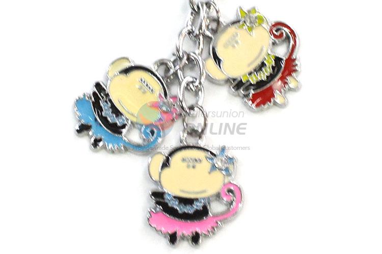 Fashion Cartoon Monkey Shape Zinc Alloy Keychain