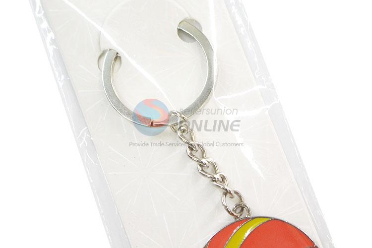 Custom Basketball Shape Zinc Alloy Key Chain Key Ring