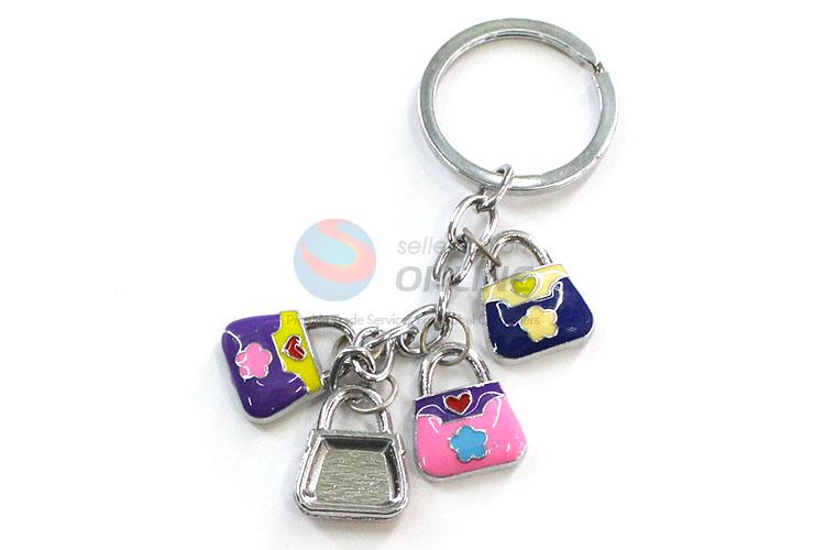 Top Quality Simulation Lock Shape Key Ring Key Chain