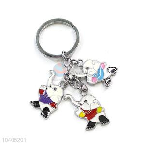 Cartoon Design Elephant Shape Keychain Fashion Key Ring