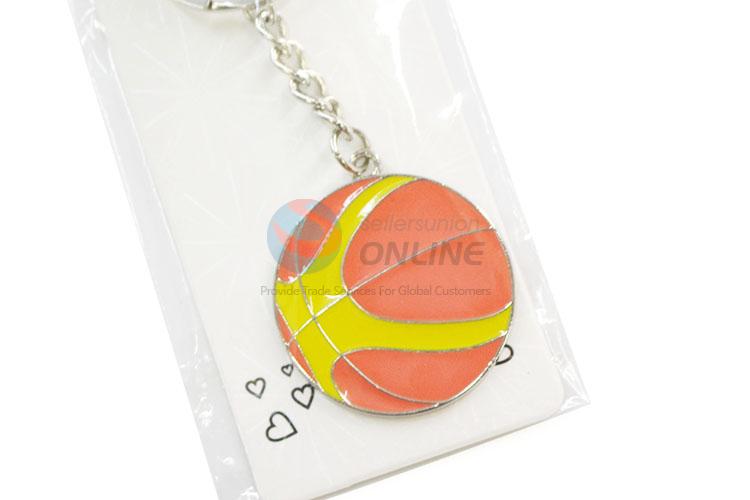 Custom Basketball Shape Zinc Alloy Key Chain Key Ring