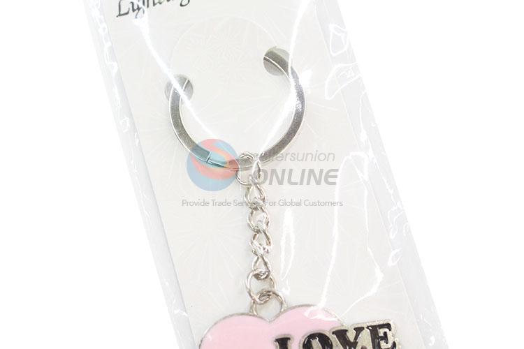 Good Sale Sweet Heart Shape Zinc Alloy Key Chain