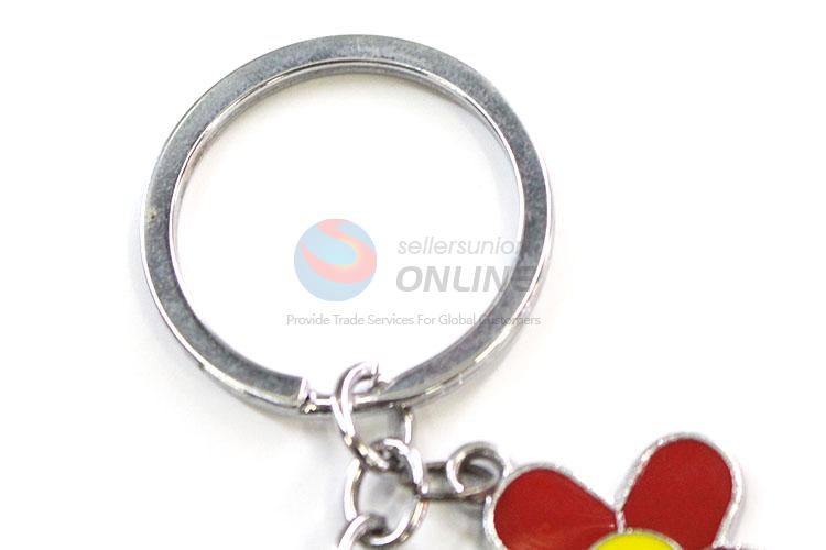 Custom Flower Shape Zinc Alloy Key Chain