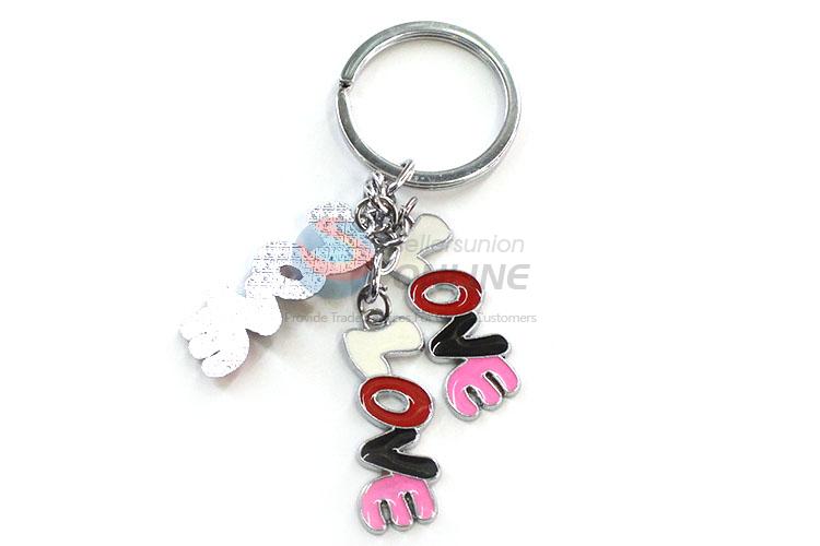 Wholesale Love Letter Zinc Alloy Key Chain