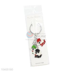 Cute Design Colorful Dog Shape Key Chain Key Ring