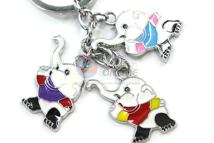 Cartoon Design Elephant Shape Keychain Fashion Key Ring