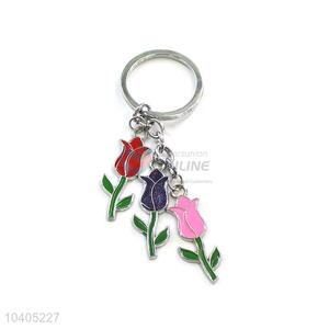 Newest Rose Shape Zinc Alloy Key Chain Best Key Ring