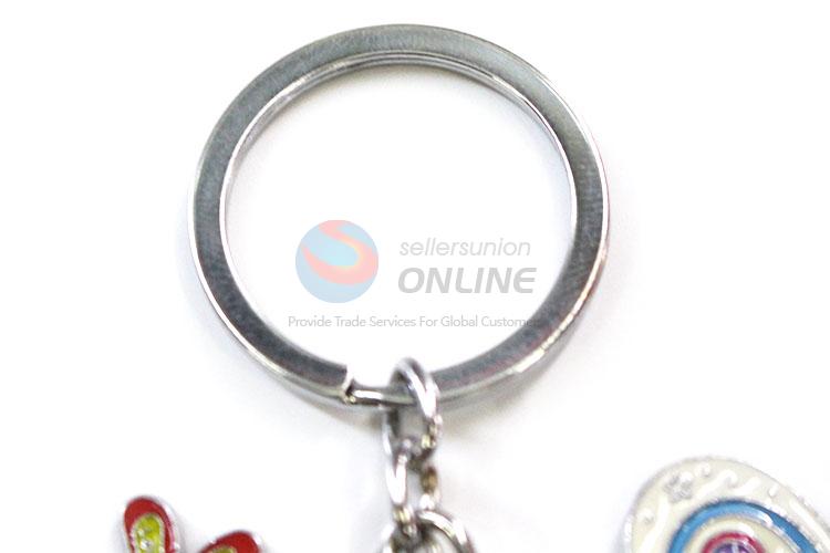 New Design Zinc Alloy Keychain Heart Shape Key Ring