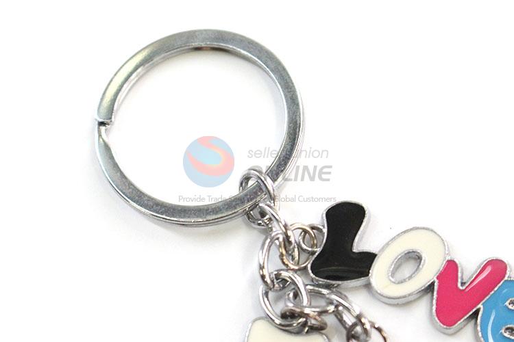 Custom Colorful Love Letter Zinc Alloy Keychain