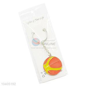 Custom Basketball Shape Zinc Alloy Key Chain Key Ring