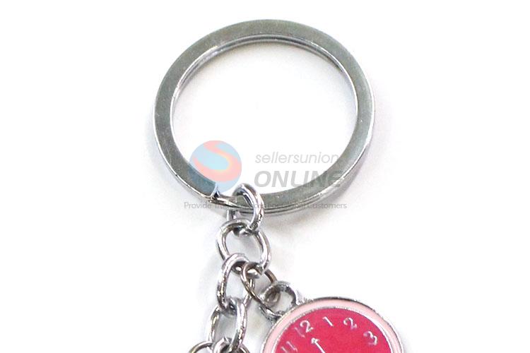 Best Price Mini Clock Shape Keychain Fashion Key Ring