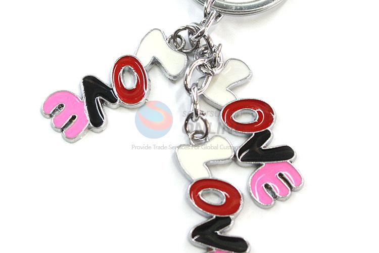 Wholesale Love Letter Zinc Alloy Key Chain