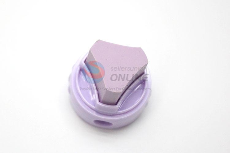 Plastic pencil sharpener with eraser