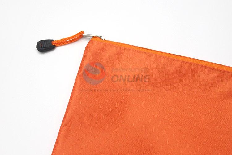 Promotional Custom Logo Imprint Waterproof Oxford Polyester Zipper File Folder Bag Document Bag for A4