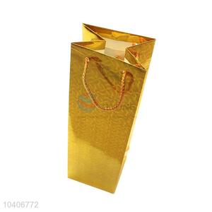 Competitive price hot selling laser laminated wine bags with handles