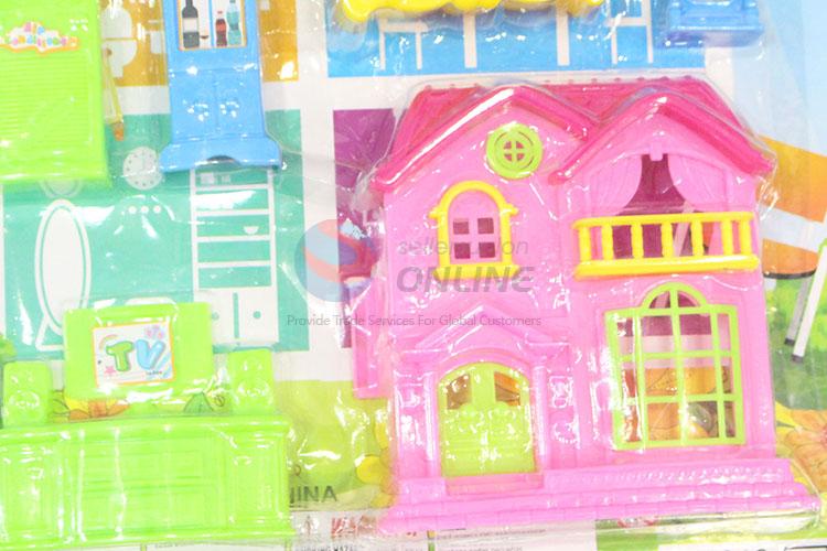 Hot Sale Doll House with Furniture Play Set Toy