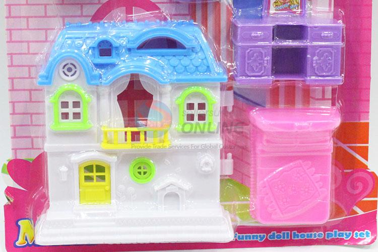 Doll House with Furniture Play Set Toy for Promotion