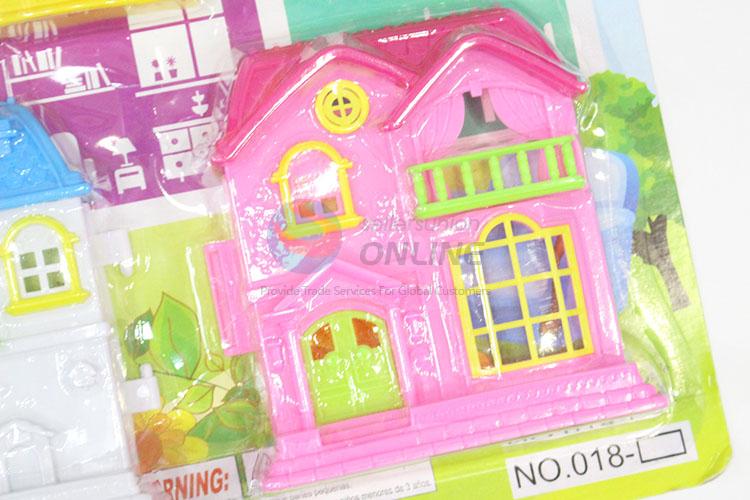 Girl Plastic Villa Toy Furniture Set for Game Play