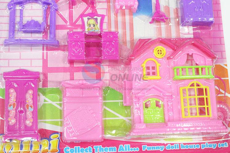 China Factory Girl Plastic Villa Toy Furniture Set