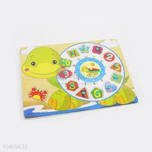 Turtle Clock Wooden Puzzles Set For Promotion