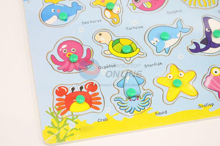 Wholesale Marine Animals Wooden Puzzles Set