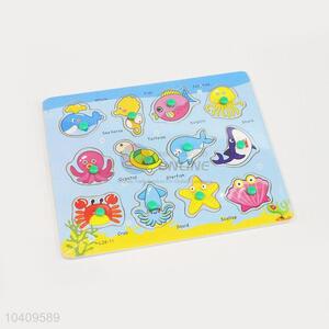 Wholesale Marine Animals Wooden Puzzles Set