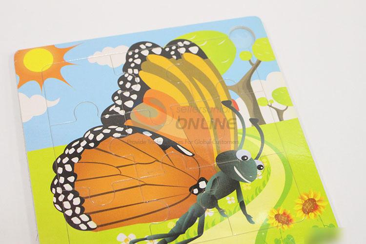 High Quality 6pcs Insects Wooden Puzzles Set