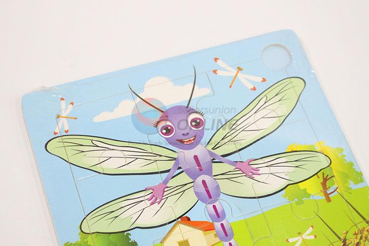 China Supply 6pcs Insects Wooden Puzzles Set