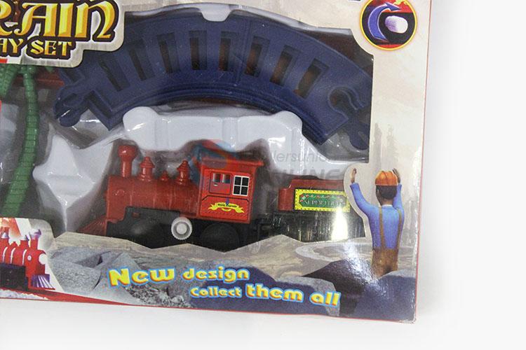 Popular Wholesale DIY Intellect Train Rail Track Transport Vehicle Model Educational Toy