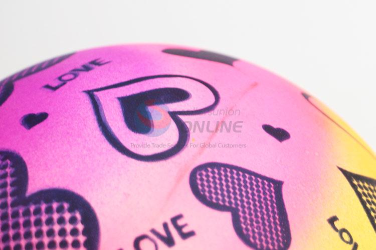 Heart printed PVC ball toys gifts for kids children