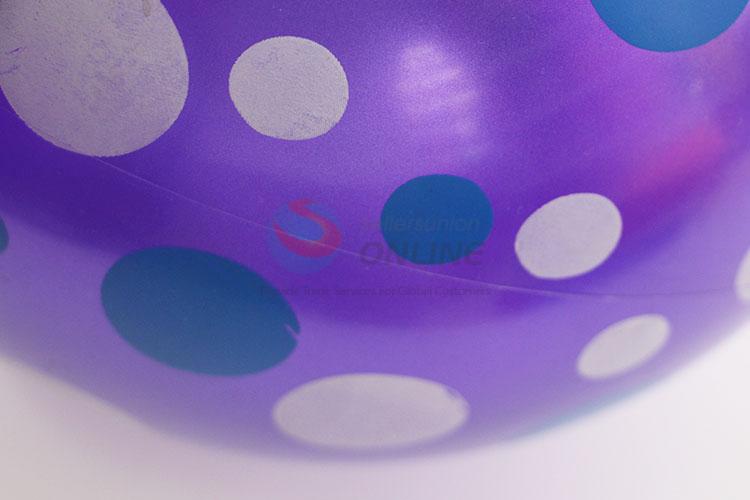 Creative dots printed inflatable pvc beach ball