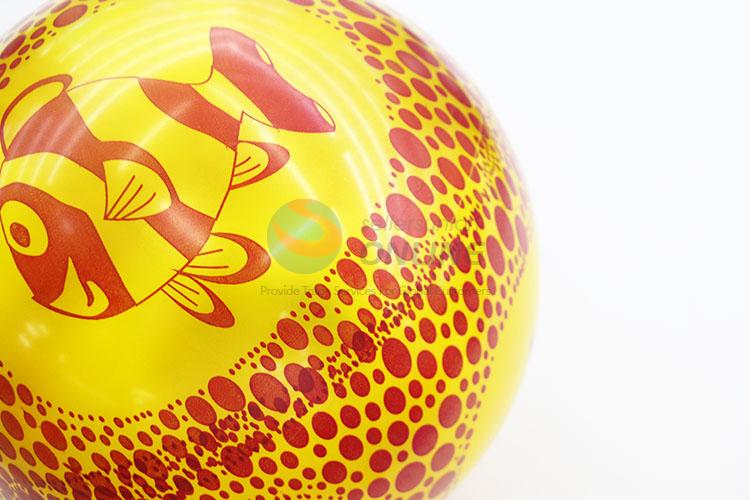 Fish printed inflatable beach ball PVC toy ball